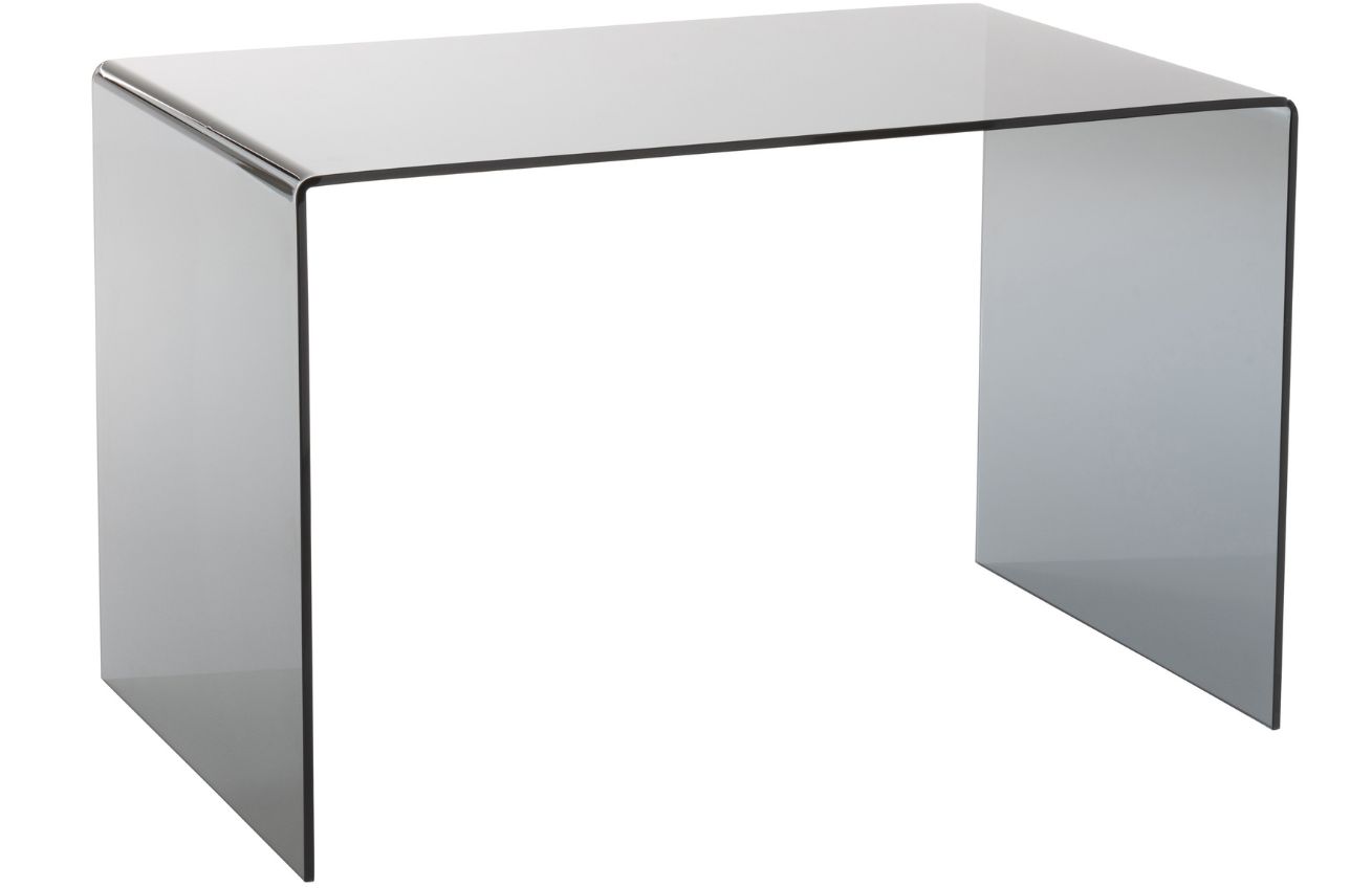 Černý skleněný pracovní stůl J-line Jarred 120 x 70 cm J-line