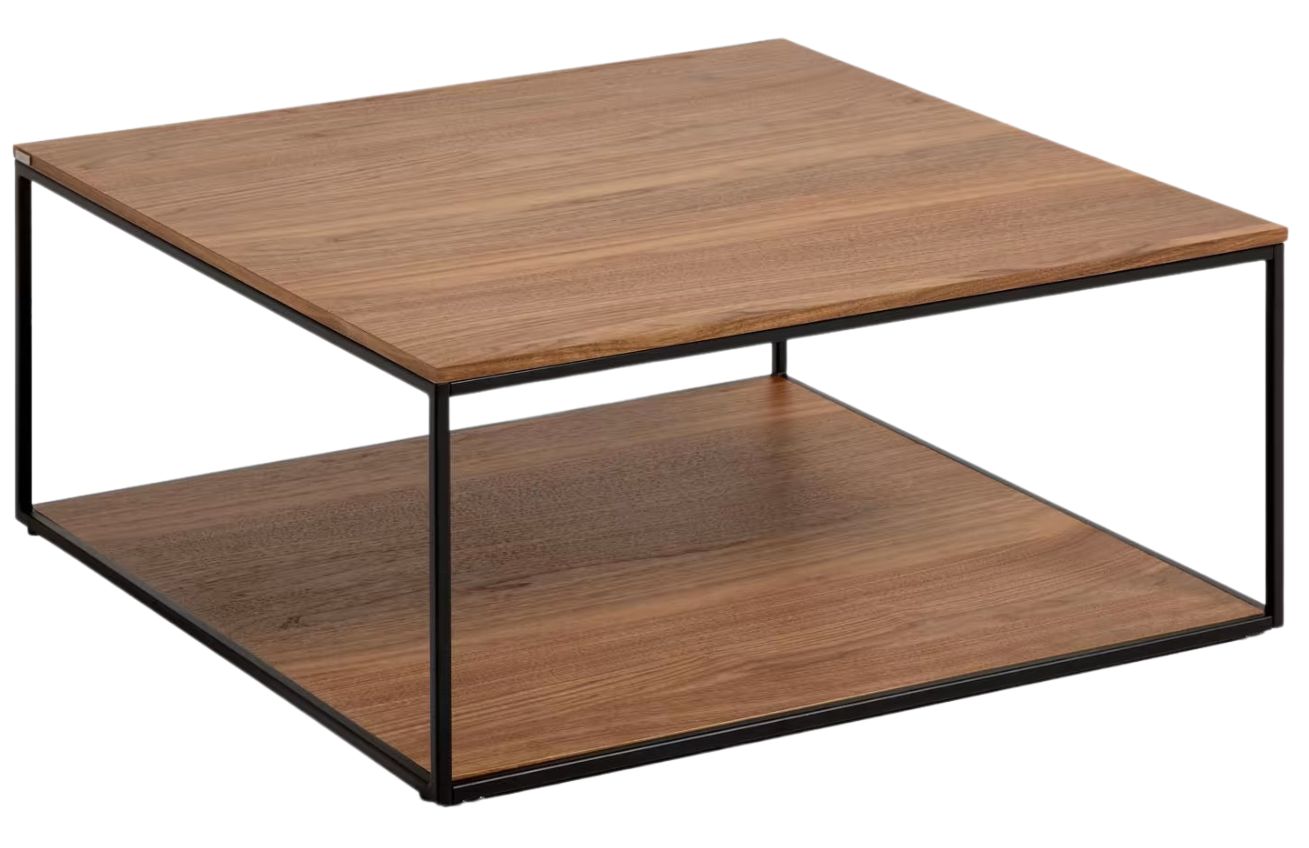 Ořechový konferenční stolek Kave Home Yoana 80 x 80 cm Kave Home