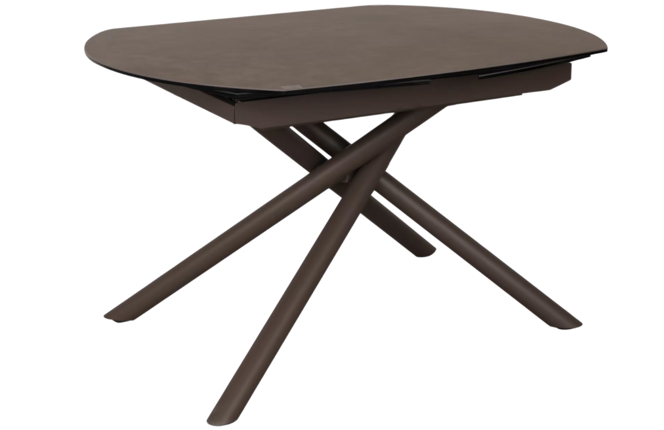 Hnědý porcelánový rozkládací jídelní stůl Kave Home Yodalia 130/190 x 100 cm Kave Home