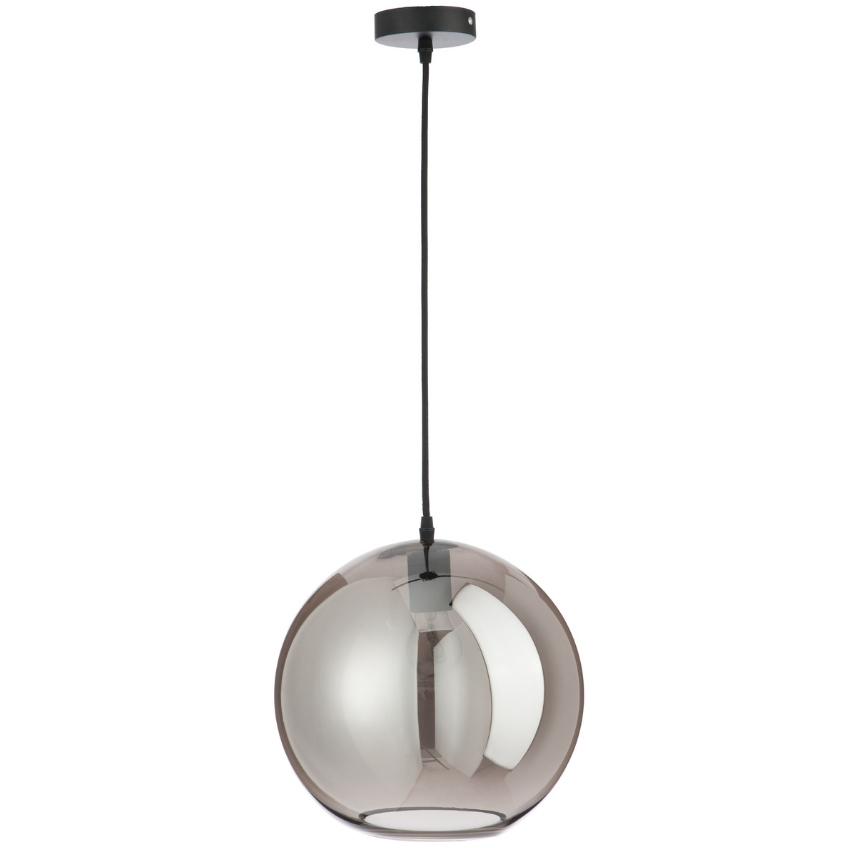 Šedé skleněné závěsné světlo J-Line Argia 30 cm J-line