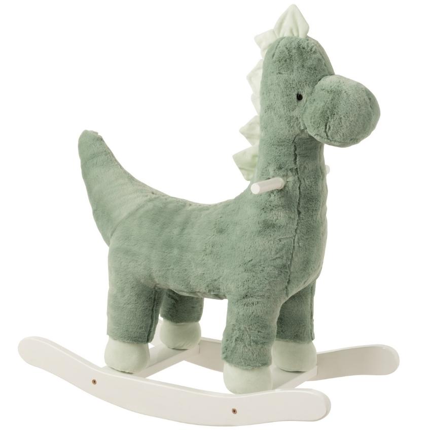 Mátově zelené plyšové dětské houpadlo J-Line Dodon 63 cm J-line