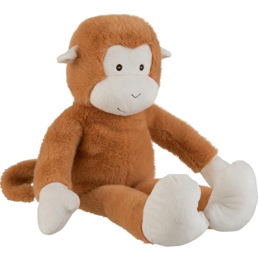 Hnědá plyšová opice J-Line Monk J-line