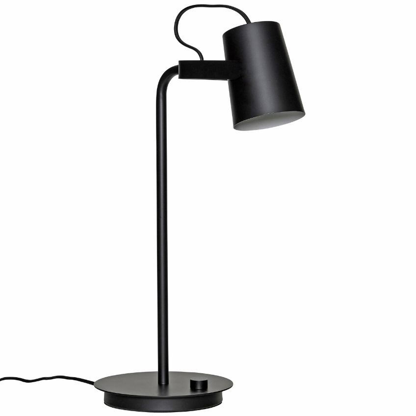Černá kovová stolní lampa Hübsch Andena Hübsch