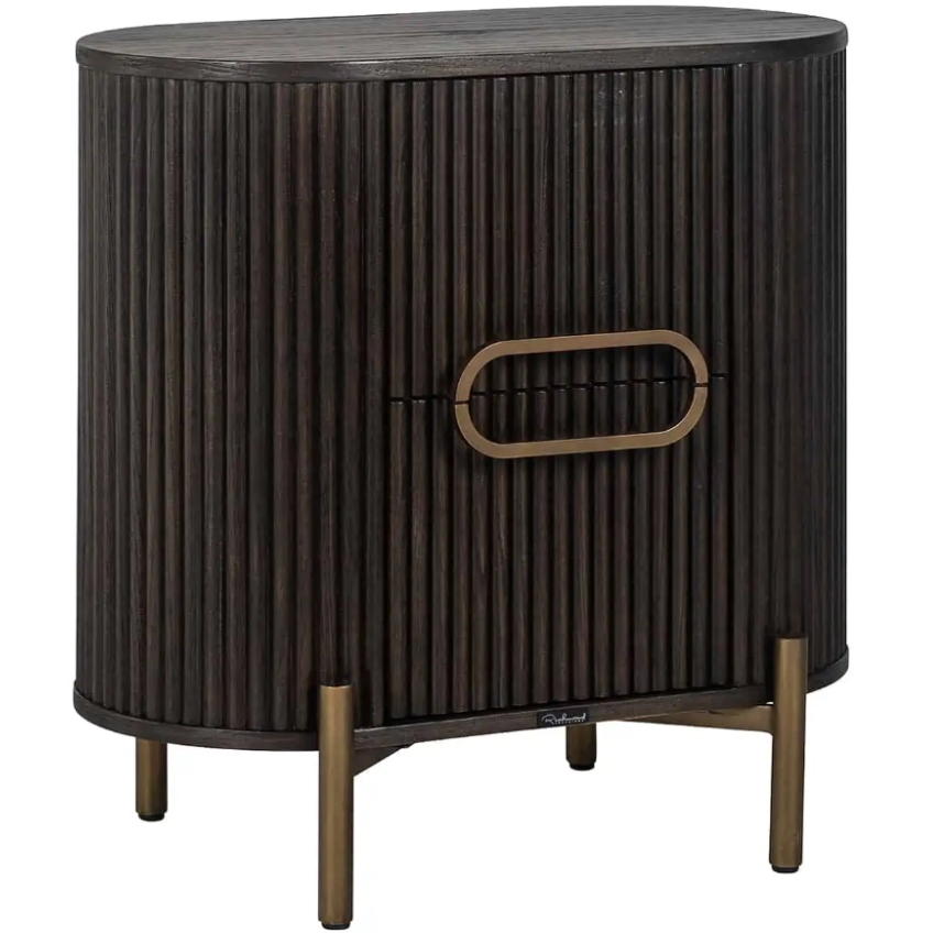 Hnědý dubový noční stolek Richmond Luxor 60 x 39 cm Richmond