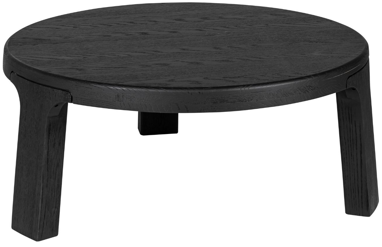 Tmavě hnědý dubový konferenční stolek Richmond Baccarat 100 cm Richmond