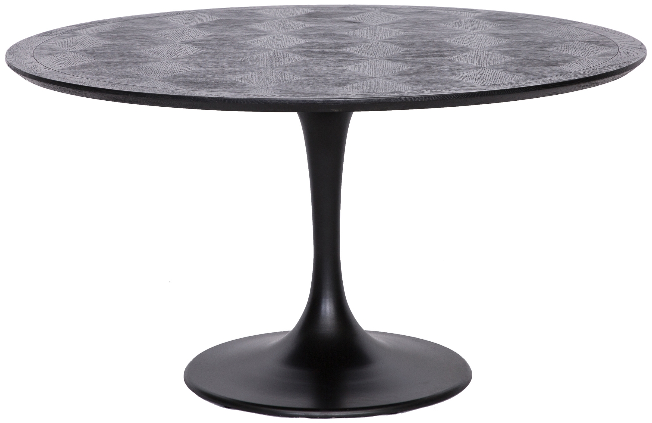 Černý dubový jídelní stůl Richmond Blax 140 cm Richmond