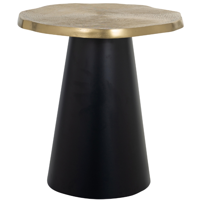 Zlato černý kovový odkládací stolek Richmond Sassy 50 cm Richmond