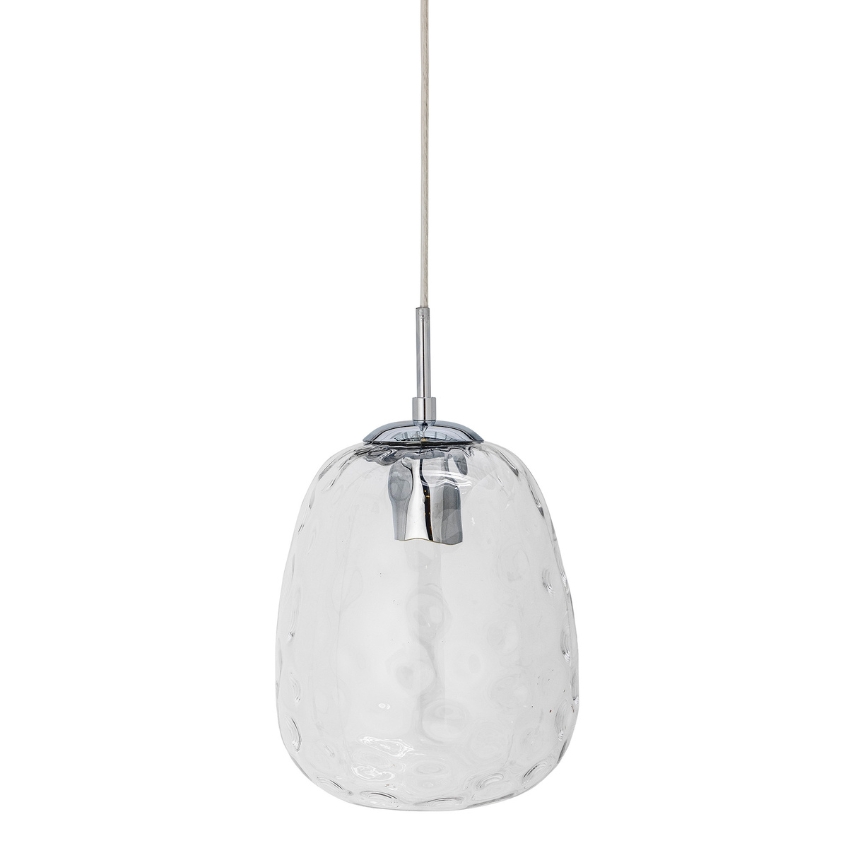 Transparentní skleněné závěsné světlo Bloomingville Baele 20 cm Bloomingville