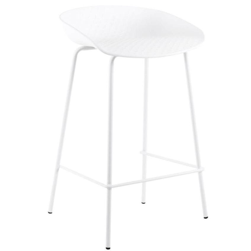 Bílá plastová barová židle Somcasa Netta 74 cm Somcasa