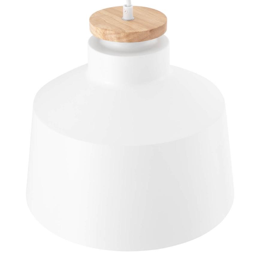 Bílé kovové závěsné světlo Somcasa Artana 30 cm Somcasa