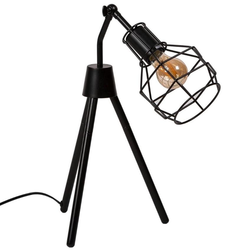 Černá kovová stolní lampa Somcasa Navia 45 cm Somcasa