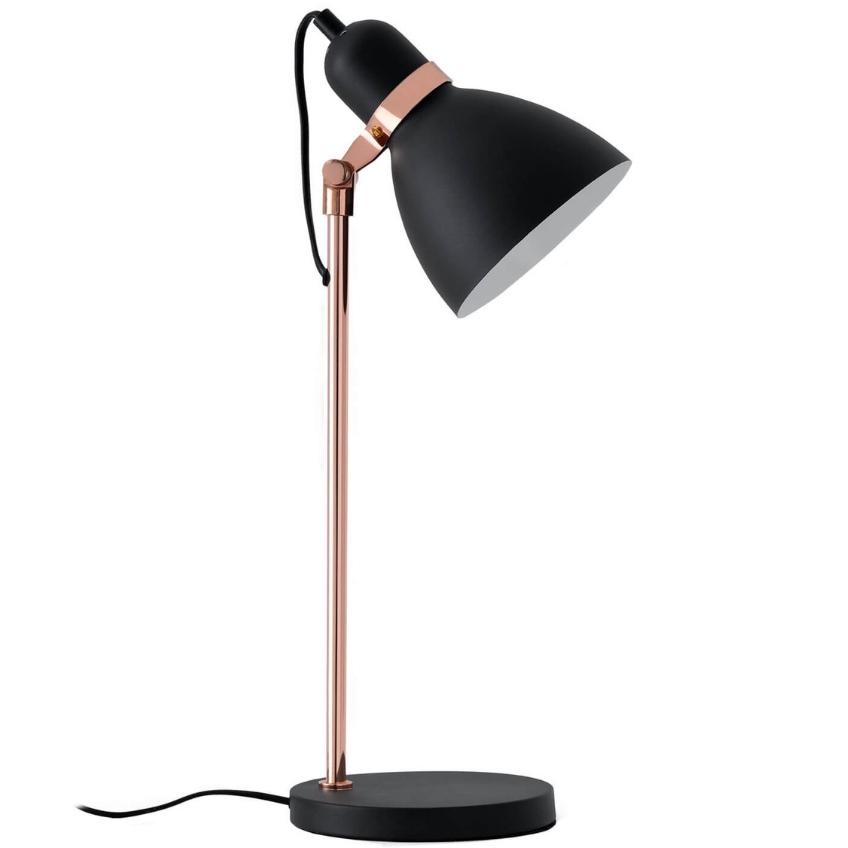Černá kovová stolní lampa Somcasa Grisel 56 cm Somcasa