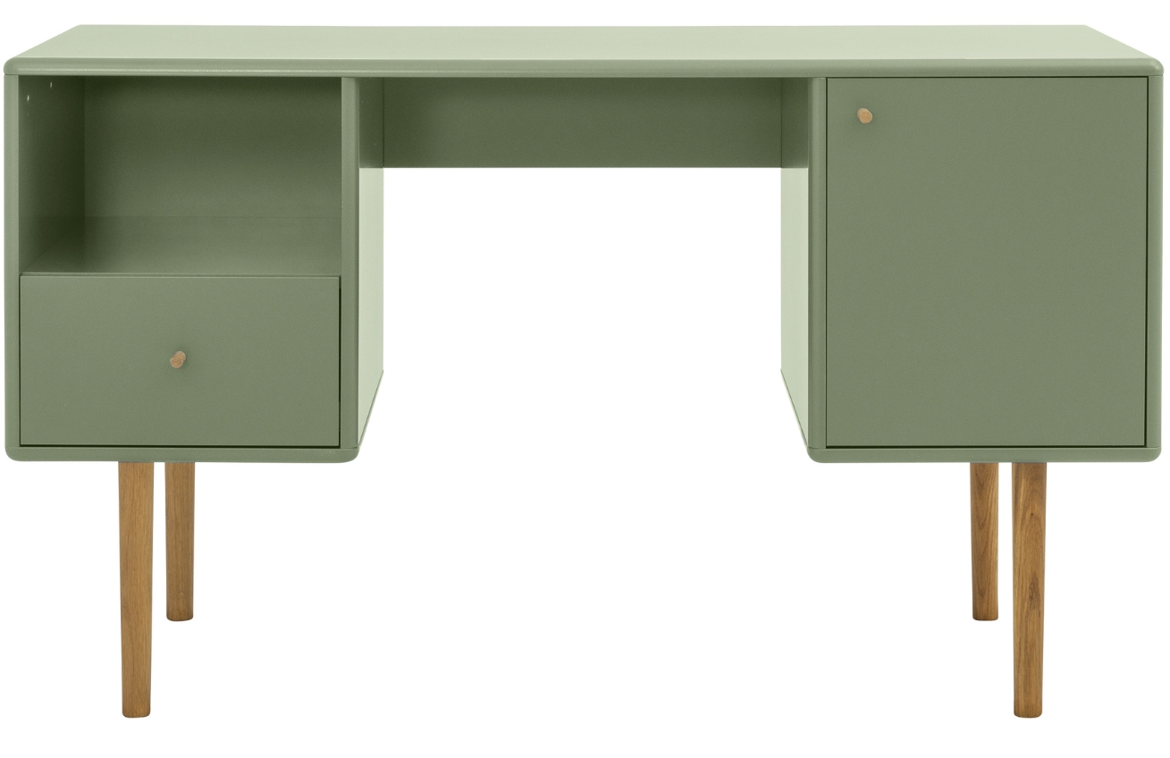 Zelený lakovaný pracovní stůl Tom Tailor Color Living 130 x 50 cm Tom Tailor