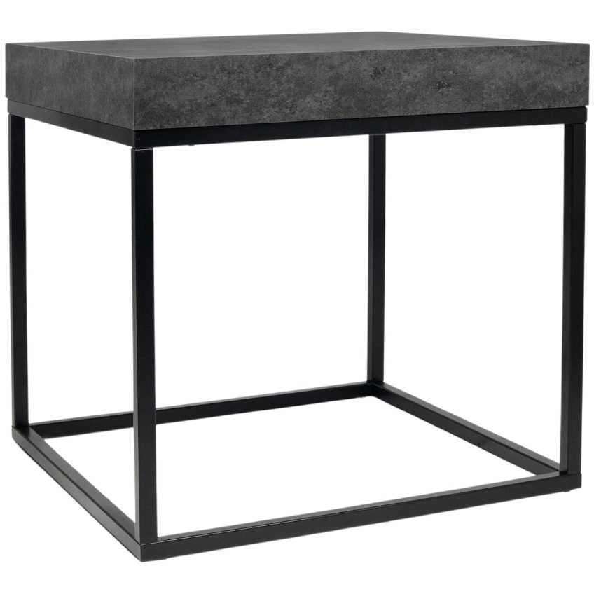 Betonově šedý konferenční stolek TEMAHOME Petra 55 x 55 cm Temahome