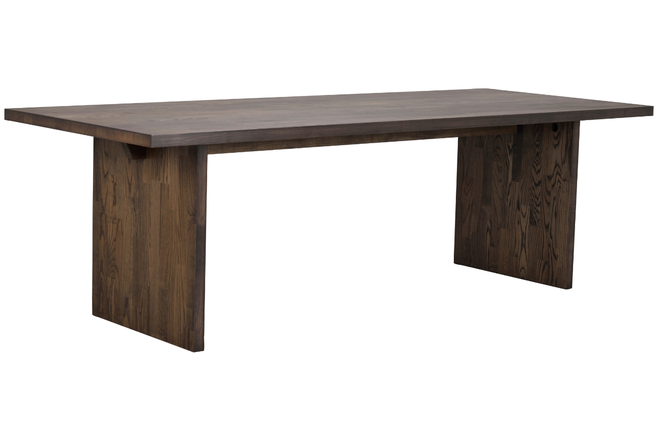 Tmavě hnědý dubový jídelní stůl ROWICO EMMETT 240 x 95 cm Rowico
