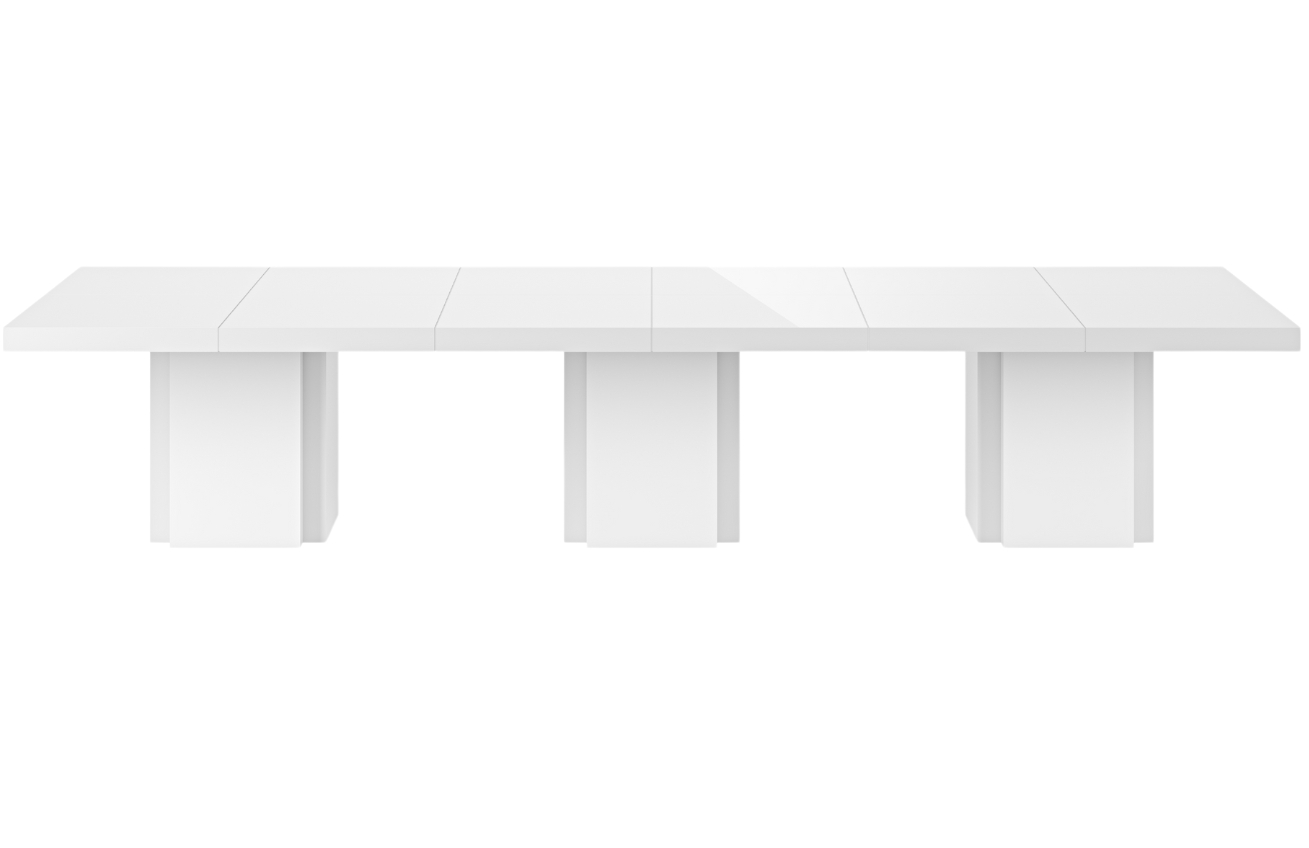 Bílý lakovaný jídelní stůl TEMAHOME Dusk 392 x 130 cm Temahome