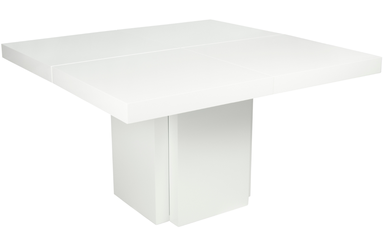 Bílý lakovaný jídelní stůl TEMAHOME Dusk 150 x 150 cm Temahome