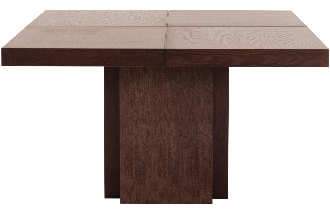 Hnědý dřevěný jídelní stůl TEMAHOME Dusk 150 x 150 cm Temahome