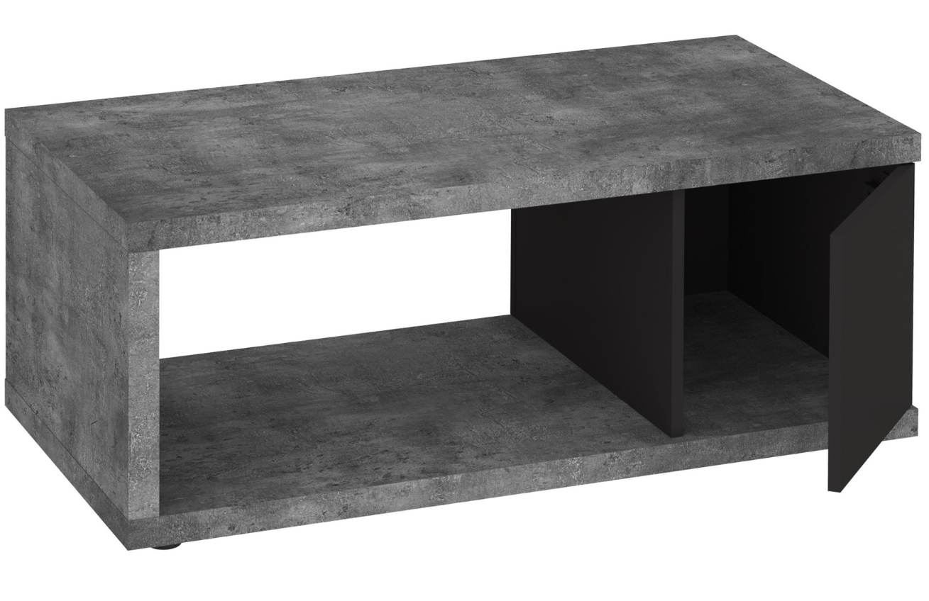 Betonově šedý konferenční stolek TEMAHOME Berlin 105 x 55 cm Temahome