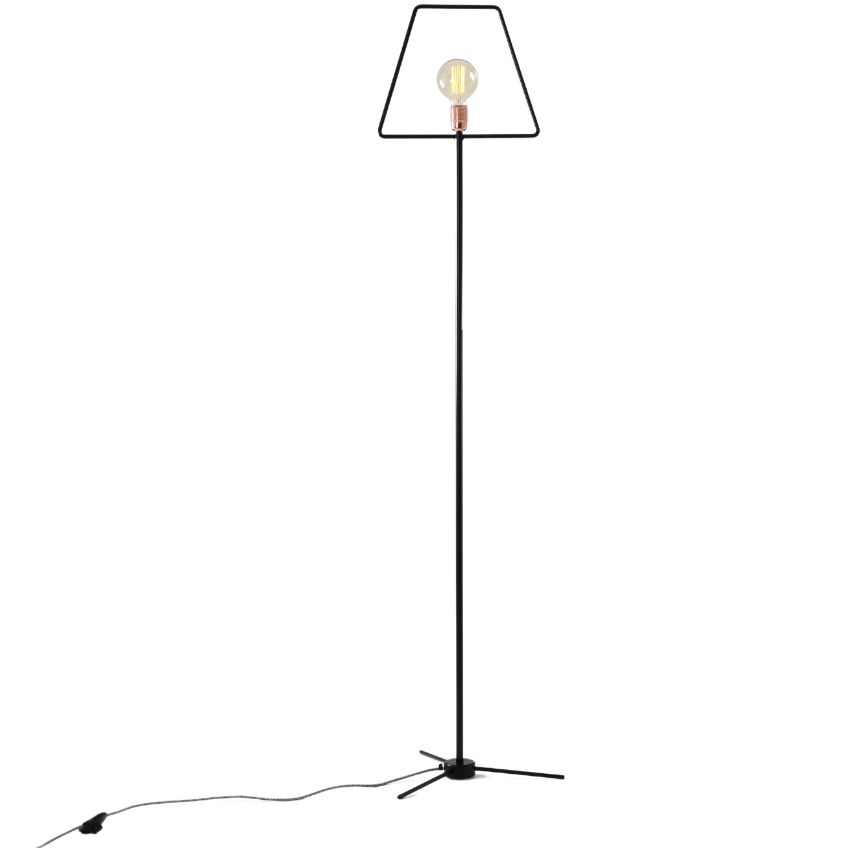 Nordic Design Černá kovová stojací lampa Jolita 177 cm Nordic Design