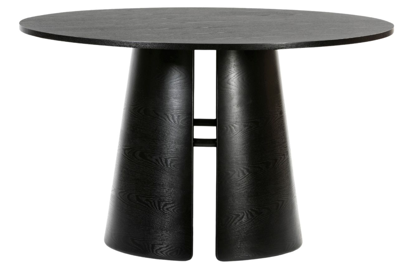 Černý jasanový kulatý jídelní stůl Teulat Cep 137 cm Teulat