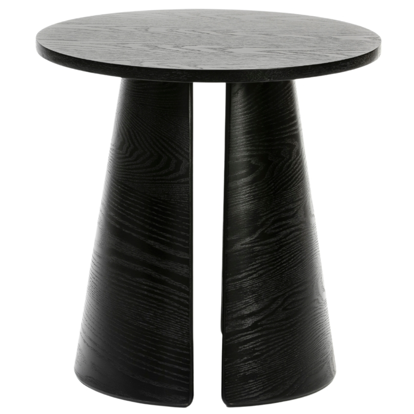 Černý jasanový kulatý odkládací stolek Teulat Cep 50 cm Teulat