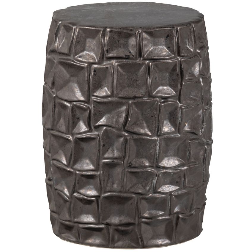 Hoorns Hnědý keramický odkládací stolek Baybom 34 cm Hoorns