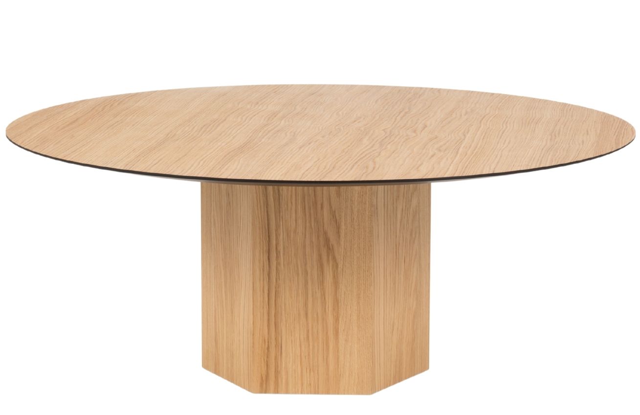 Dubový kulatý konferenční stolek Micadoni Sahara 100 cm Micadoni