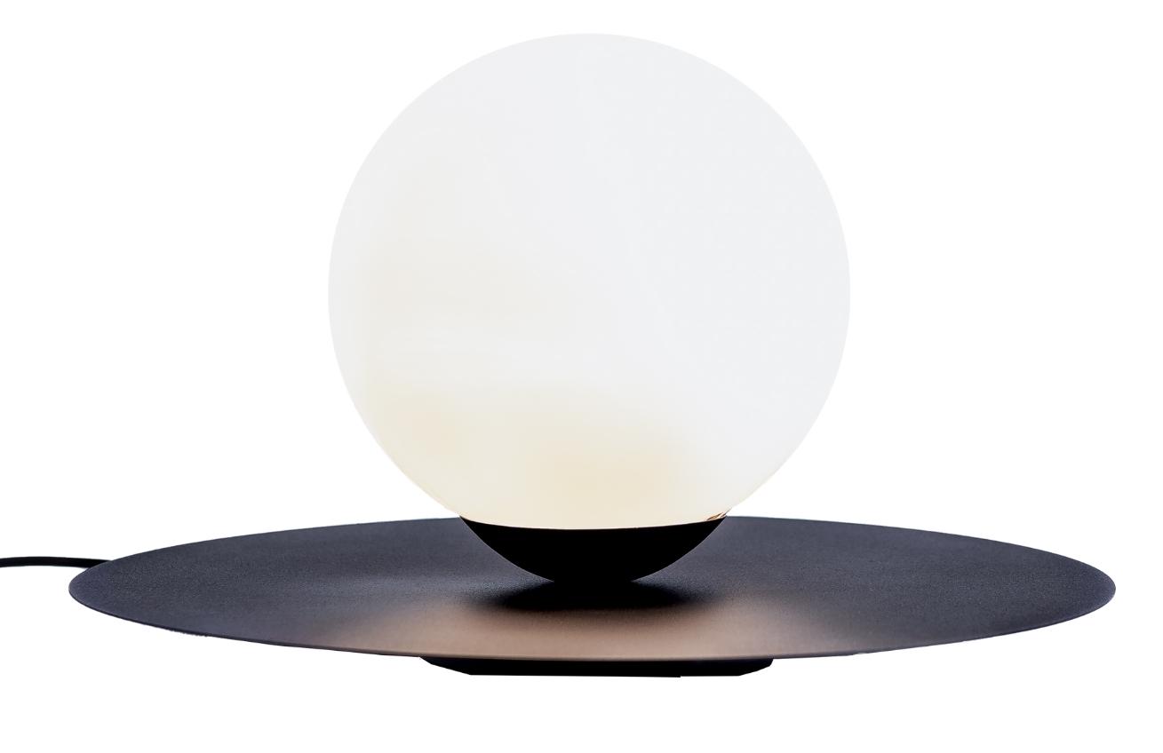 Nordic Design Černobílá skleněná stolní lampa Lyon M Nordic Design