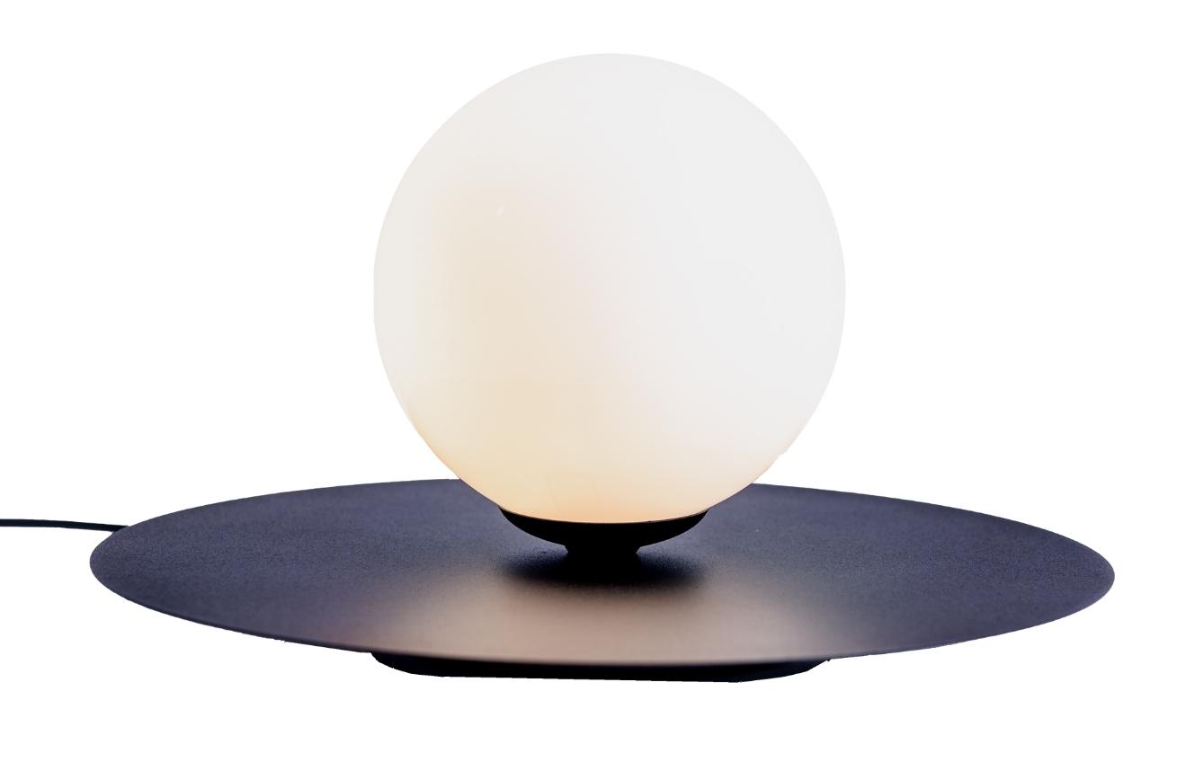 Nordic Design Černobílá skleněná stolní lampa Lyon S Nordic Design