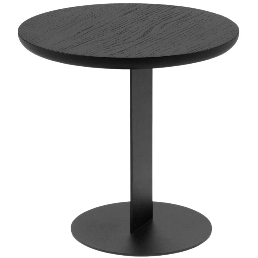 Černý dubový konferenční stolek MICADONI VELD 30 cm Micadoni
