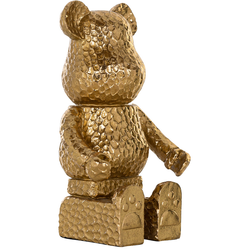 Zlatá dekorativní soška Richmond Bear 20 cm Richmond