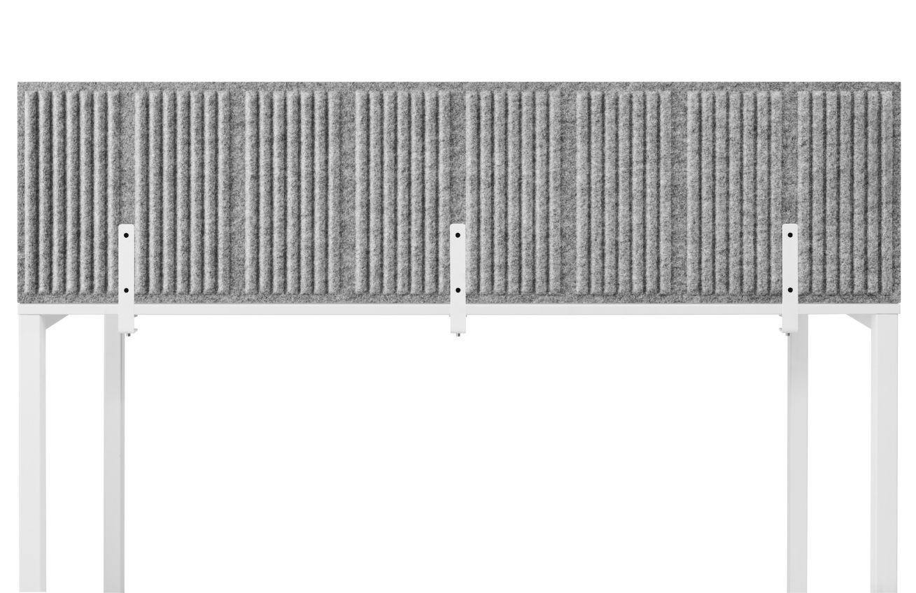 Šedý stolní akustický panel Marbet Felt Cell 160 x 40 cm Marbet Felt
