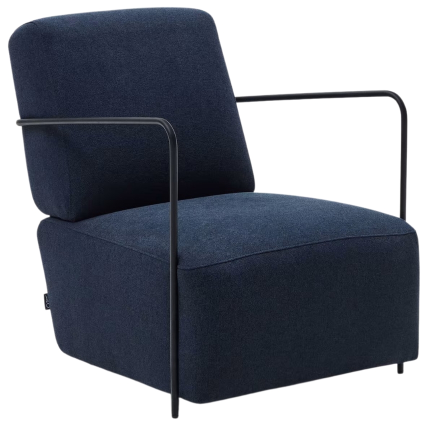 Tmavě modré látkové křeslo Kave Home Gamer Kave Home