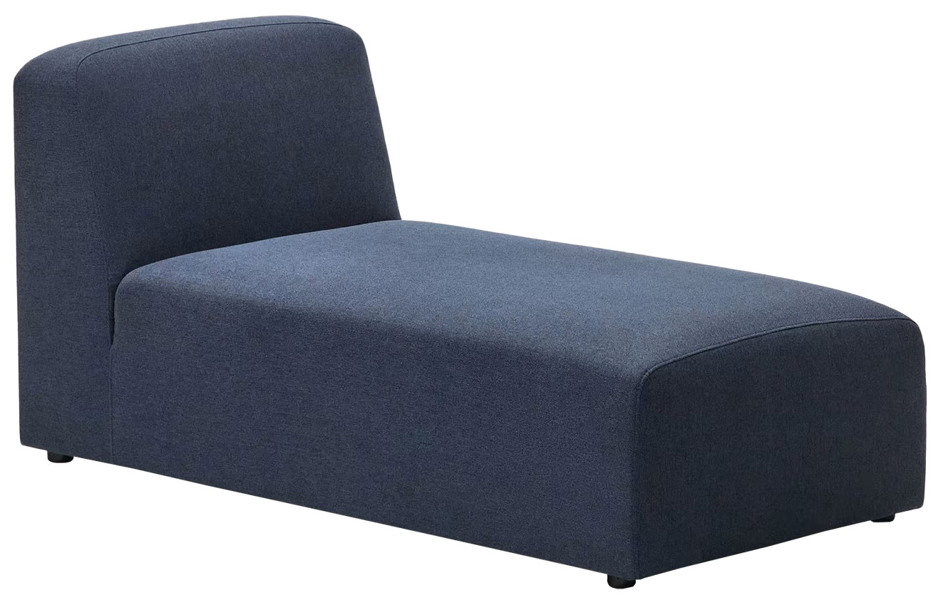 Tmavě modrá látková lenoška Kave Home Neom 152 cm Kave Home