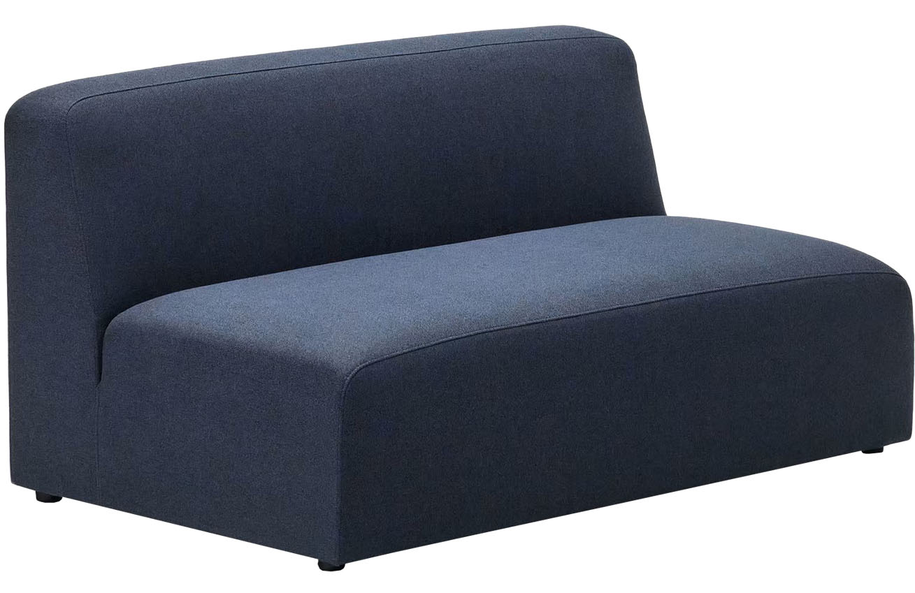 Tmavě modrá látková dvoumístná modulární pohovka Kave Home Neom 150 cm Kave Home
