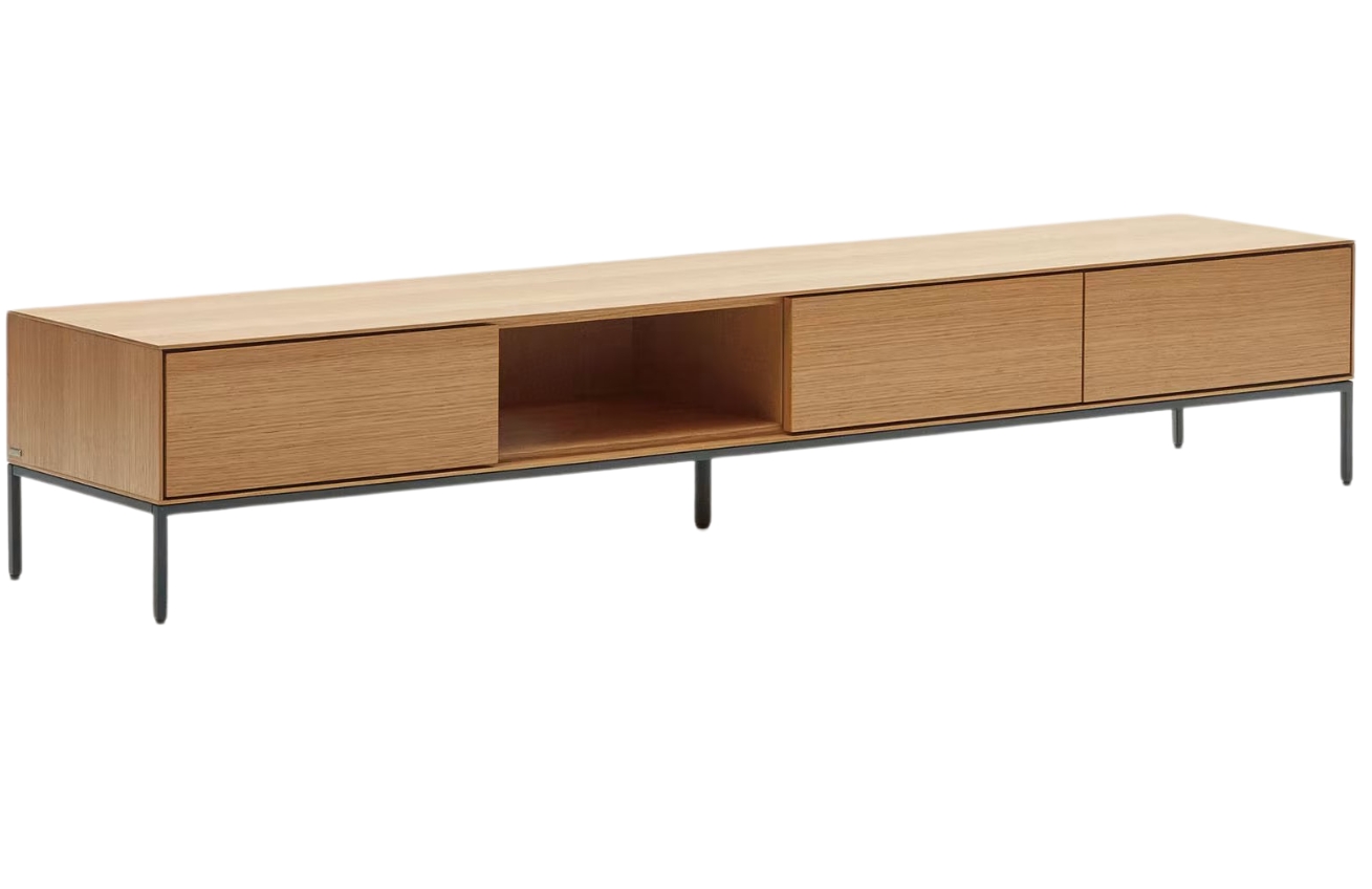 Dubový TV stolek Kave Home Vedrana 195 x 40 cm Kave Home