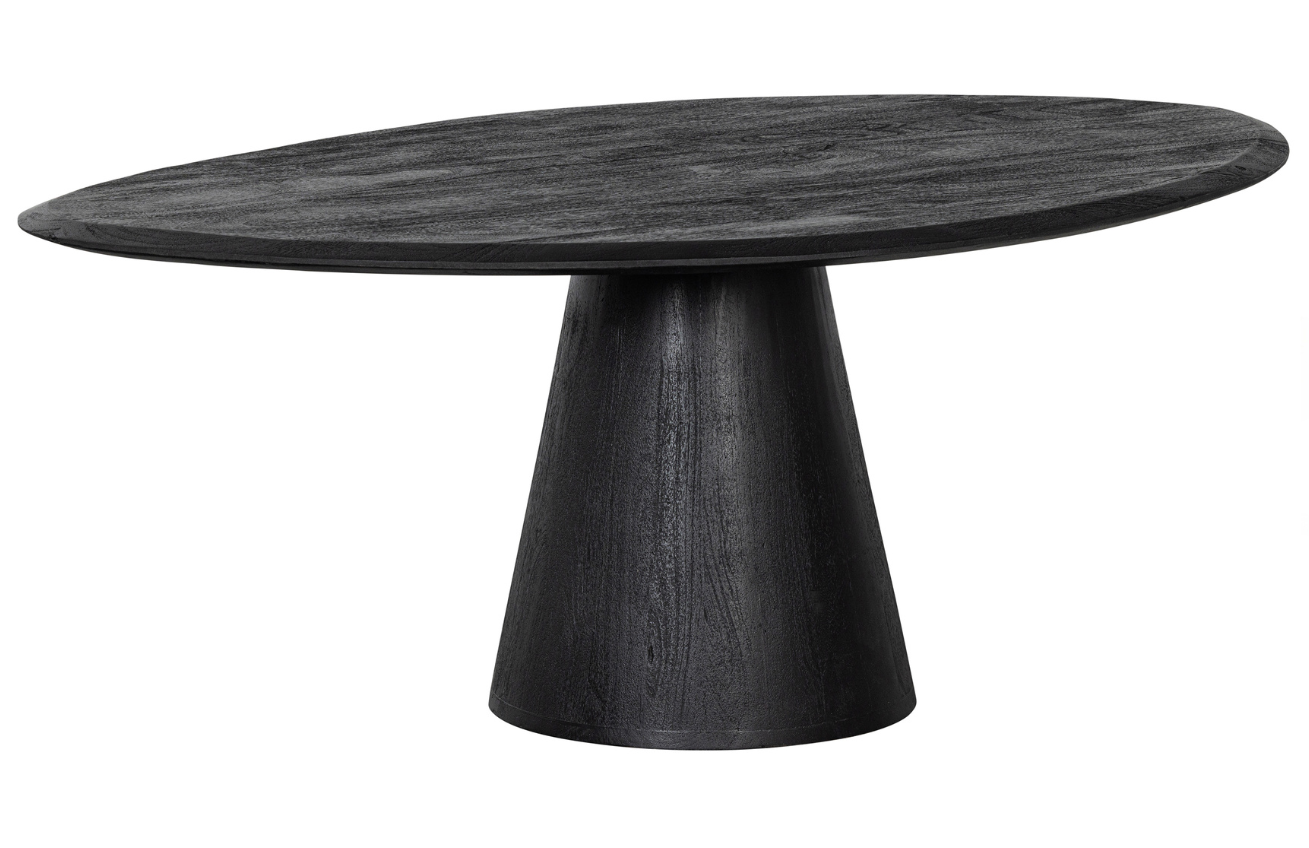 Hoorns Černý mangový konferenční stolek Poselt 120 x 80 cm Hoorns