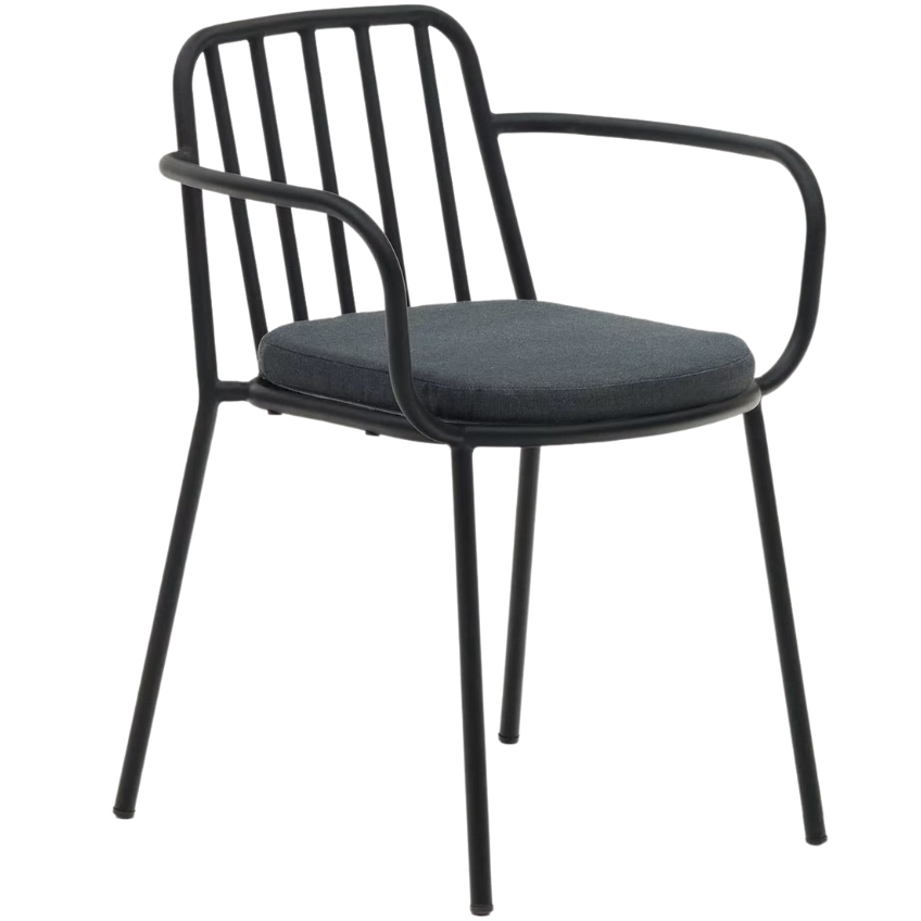 Černá kovová jídelní židle Kave Home Bramant Kave Home