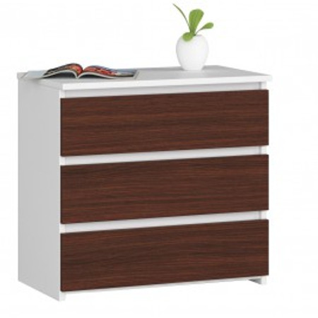 Komoda CL3 - bílá/wenge