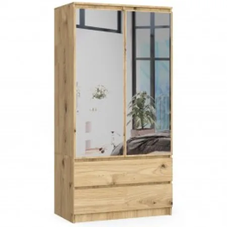 Šatní skříň se zrcadlem S90 2D2SZ