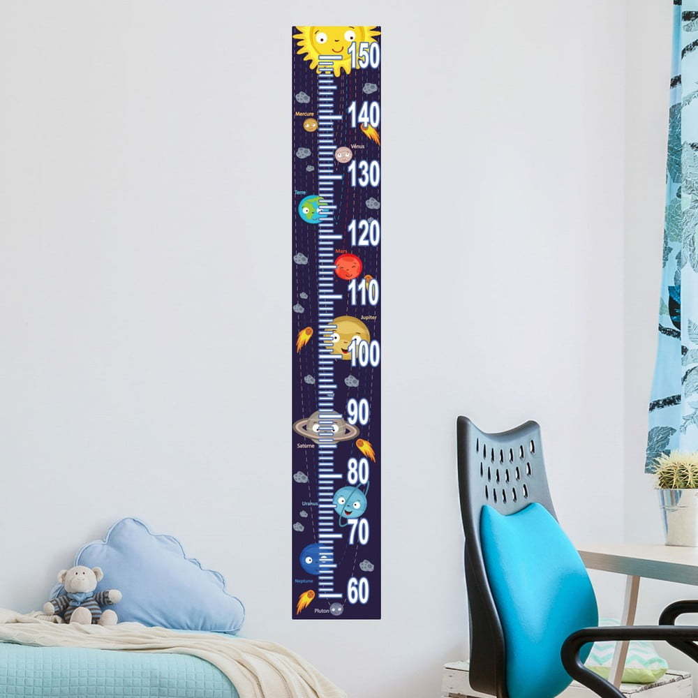 Sada 2 nalepovacích metrů pro zaznamenání dětské výšky Ambiance Solar System Ambiance