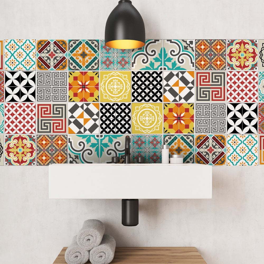 Sada 24 dekorativních samolepek na stěnu Ambiance Batista