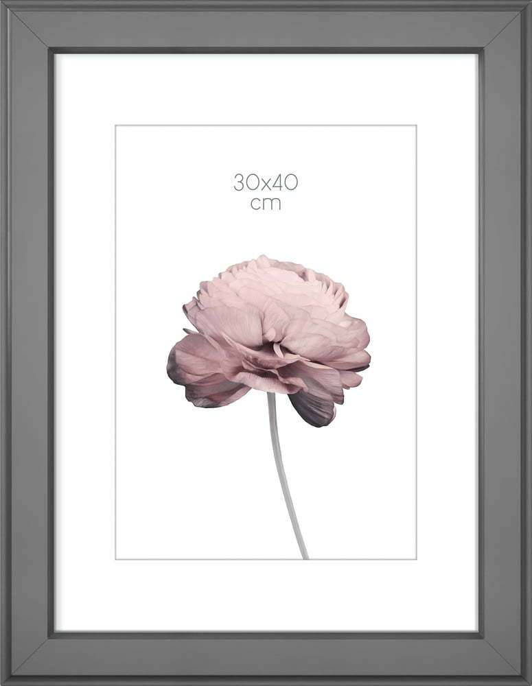 Tmavě šedý rámeček na fotografii Styler Malmo