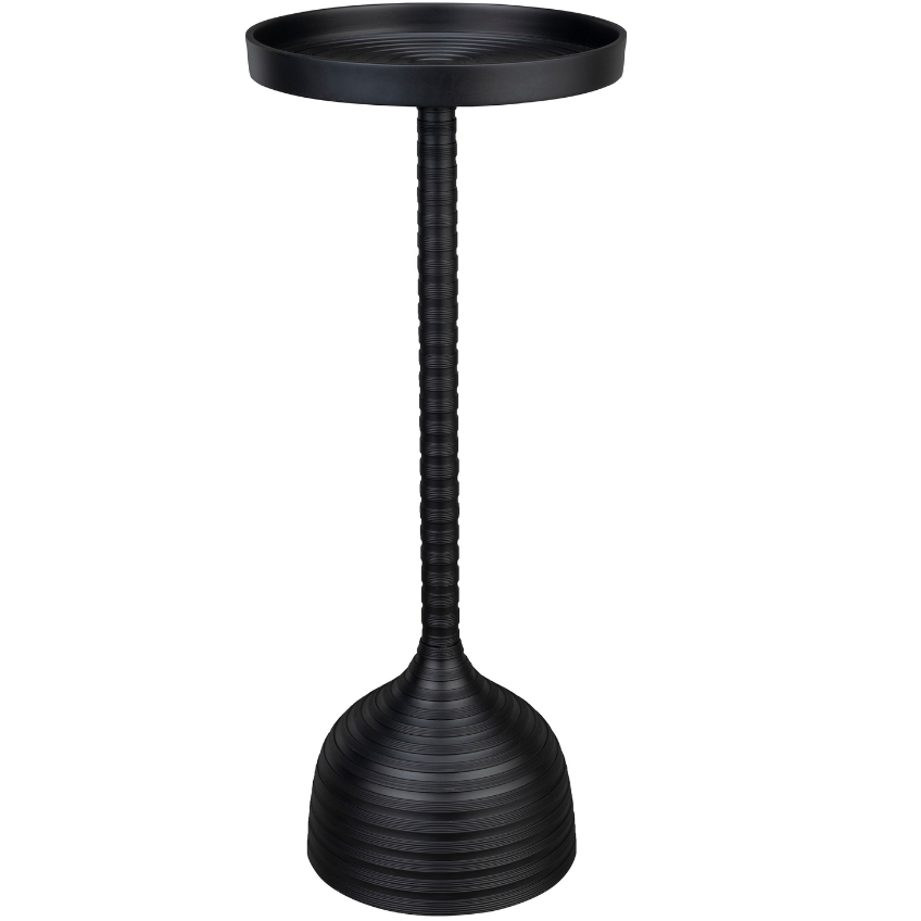 Černý kovový odkládací stolek DUTCHBONE TURNER 25 cm Dutchbone