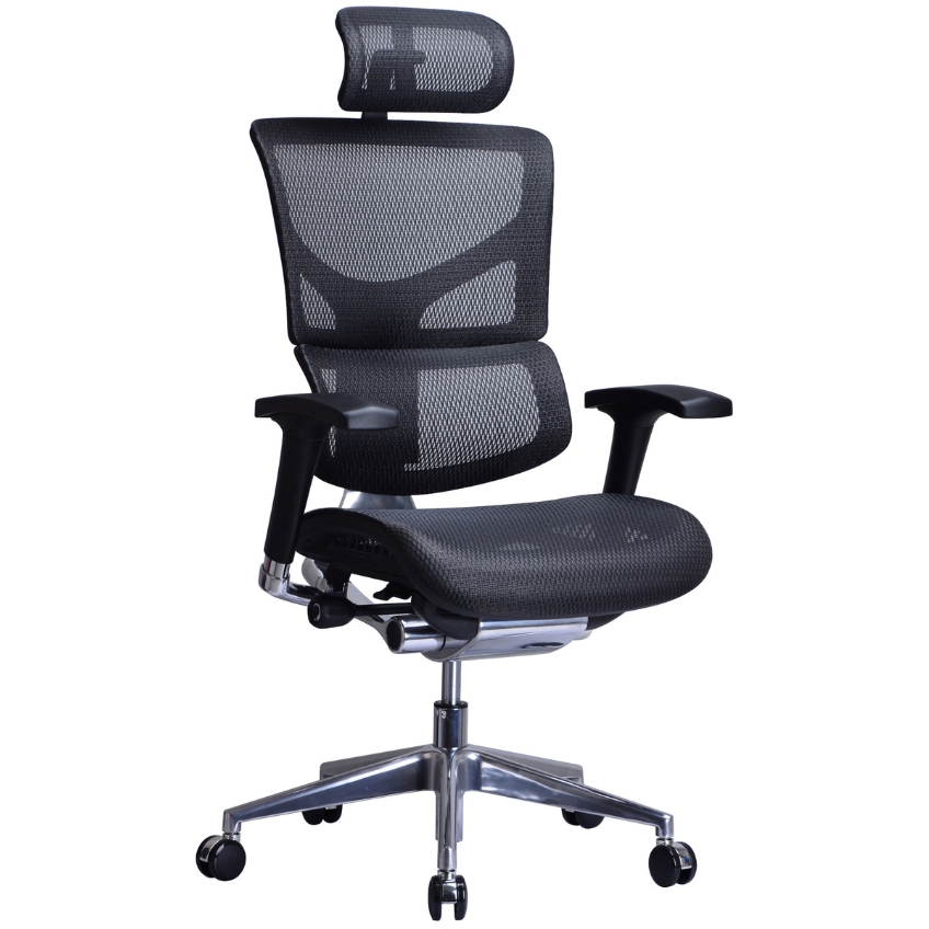 CLP Černá látková kancelářská židle Ergo CLP