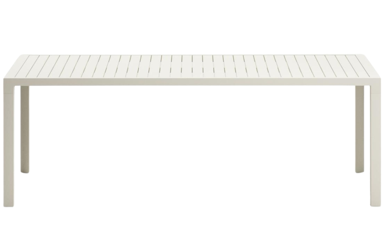 Bílý kovový zahradní jídelní stůl Kave Home Culip 220 x 100 cm Kave Home
