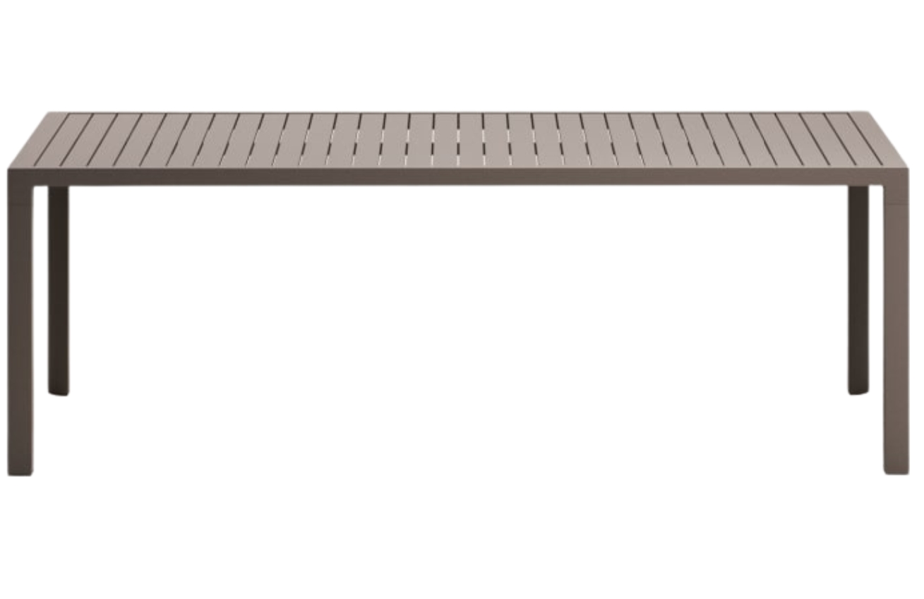 Hnědý kovový zahradní jídelní stůl Kave Home Culip 220 x 100 cm Kave Home