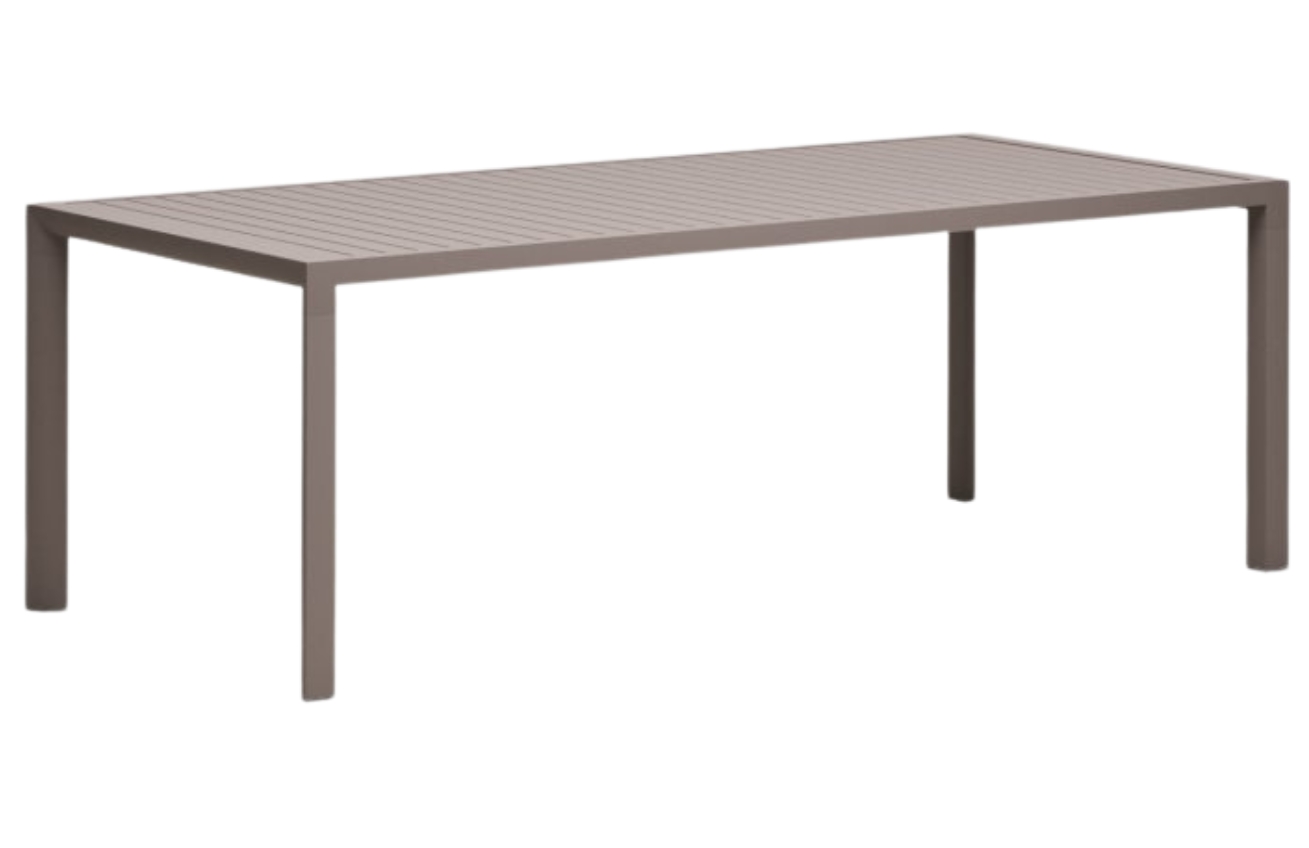 Hnědý kovový zahradní stůl Kave Home Culip 220 x 100 cm Kave Home