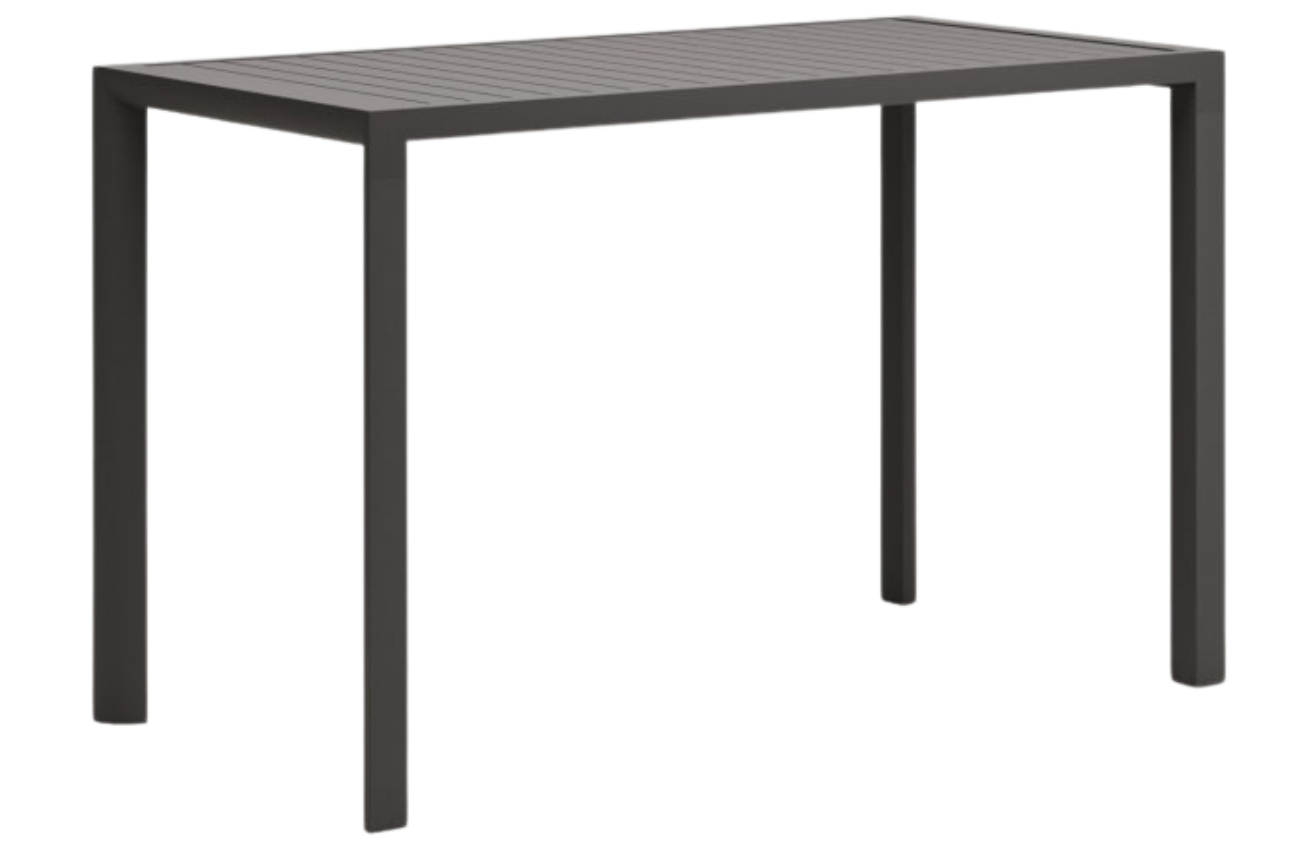 Šedý kovový zahradní barový stůl Kave Home Culip 150 x 77 cm Kave Home